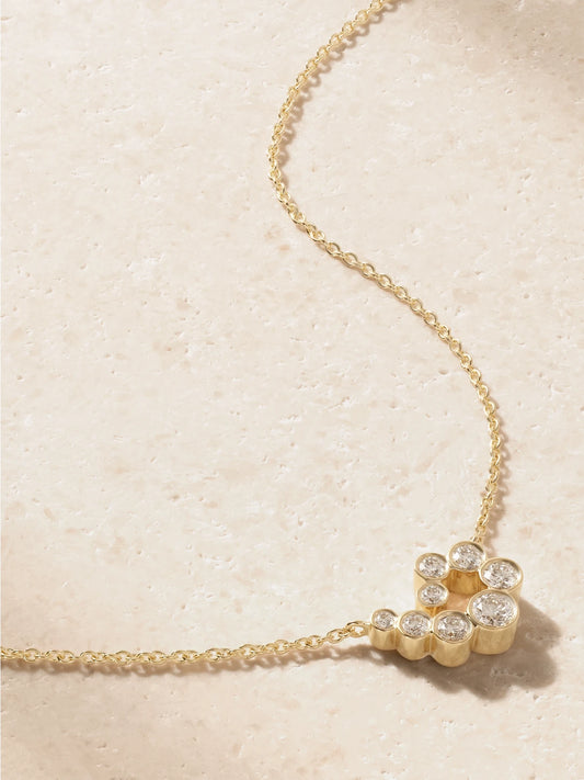 Sophie Bille Brahe Lucia 18-karat Recycled Gold Diamond Necklace
