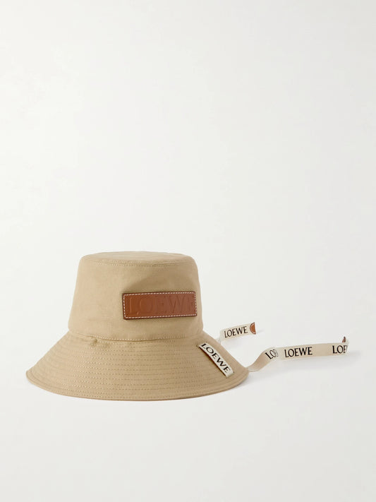 LOEWE + Paula's Ibiza Appliquéd Cotton-canvas Bucket Hat