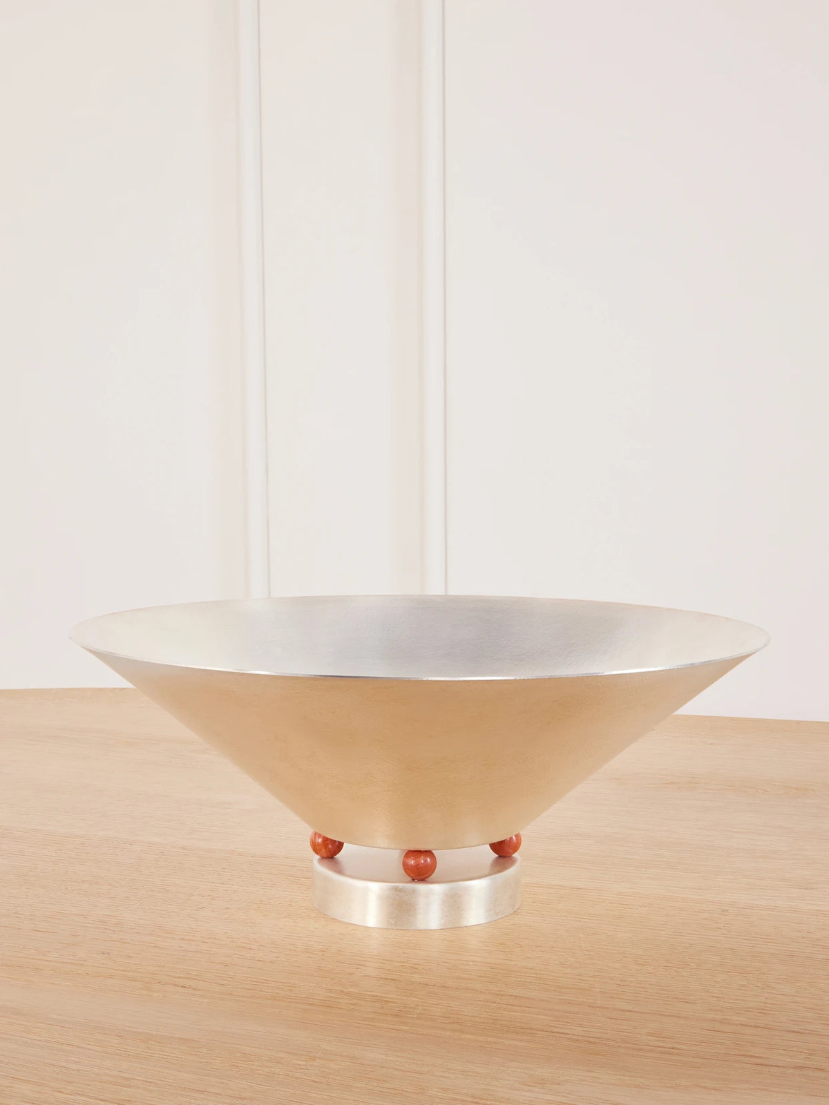 Natalia Criado + Vesper Voyage Tysia Silver-plated And Red Jasper Bowl