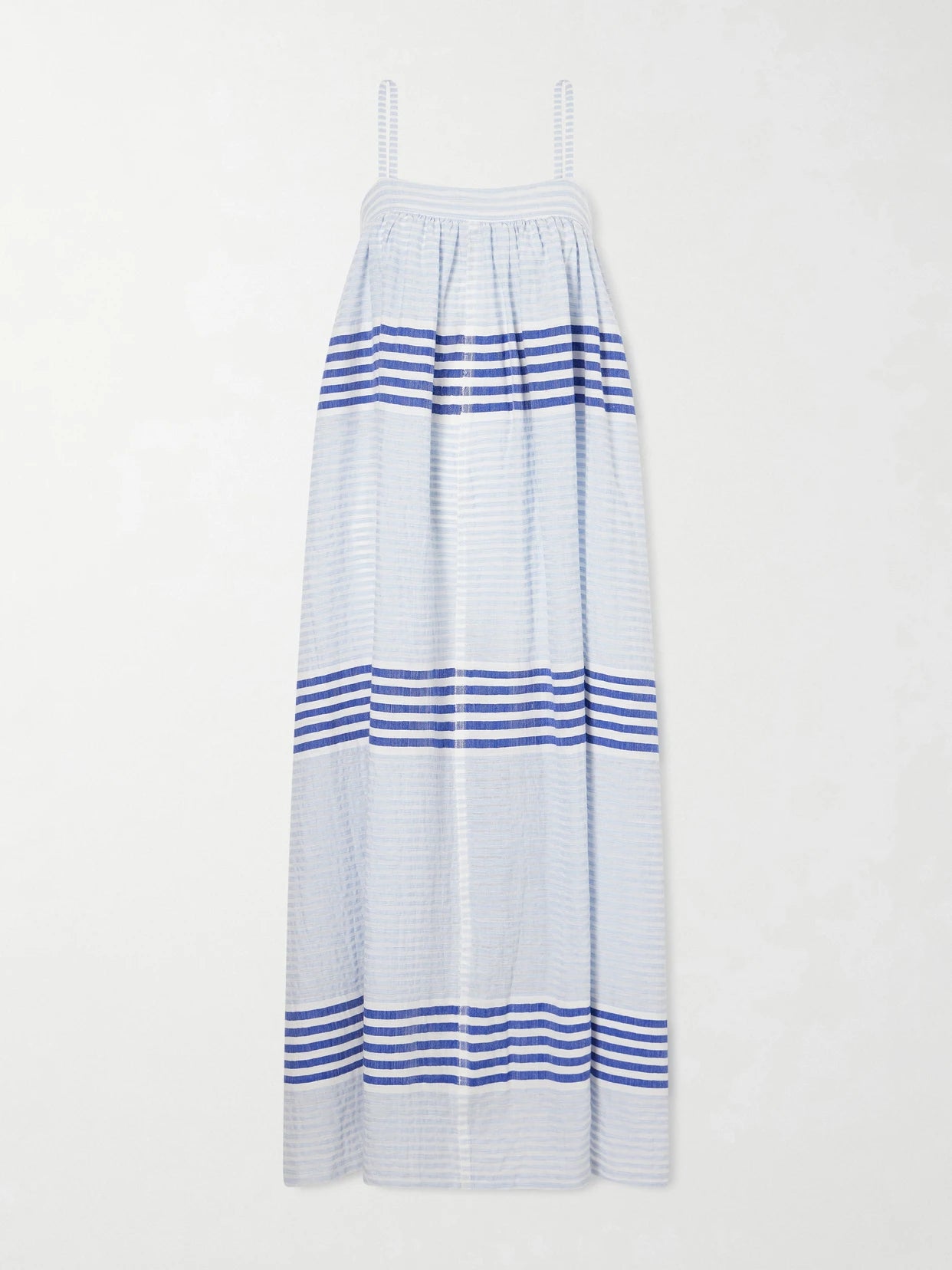 Eda Striped Cotton-gauze Midi Dress