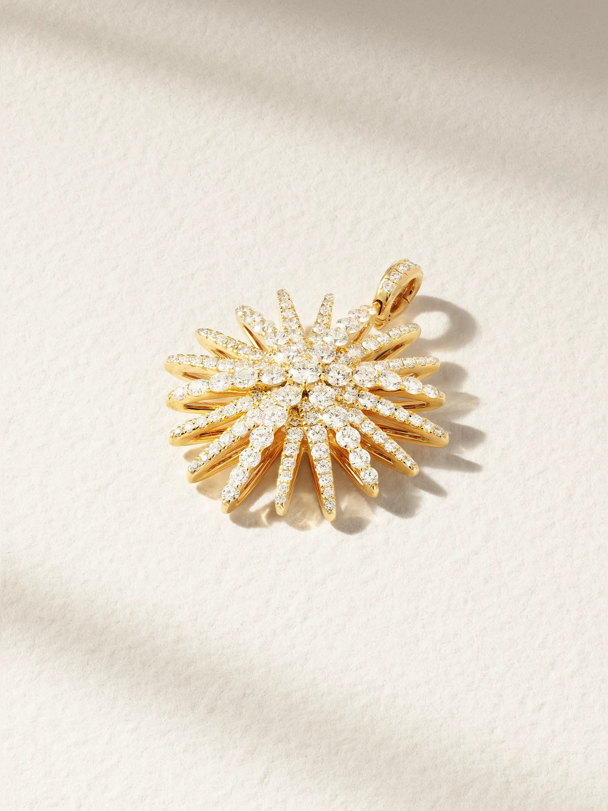Starburst Xl 18-karat Gold Diamond Pendant