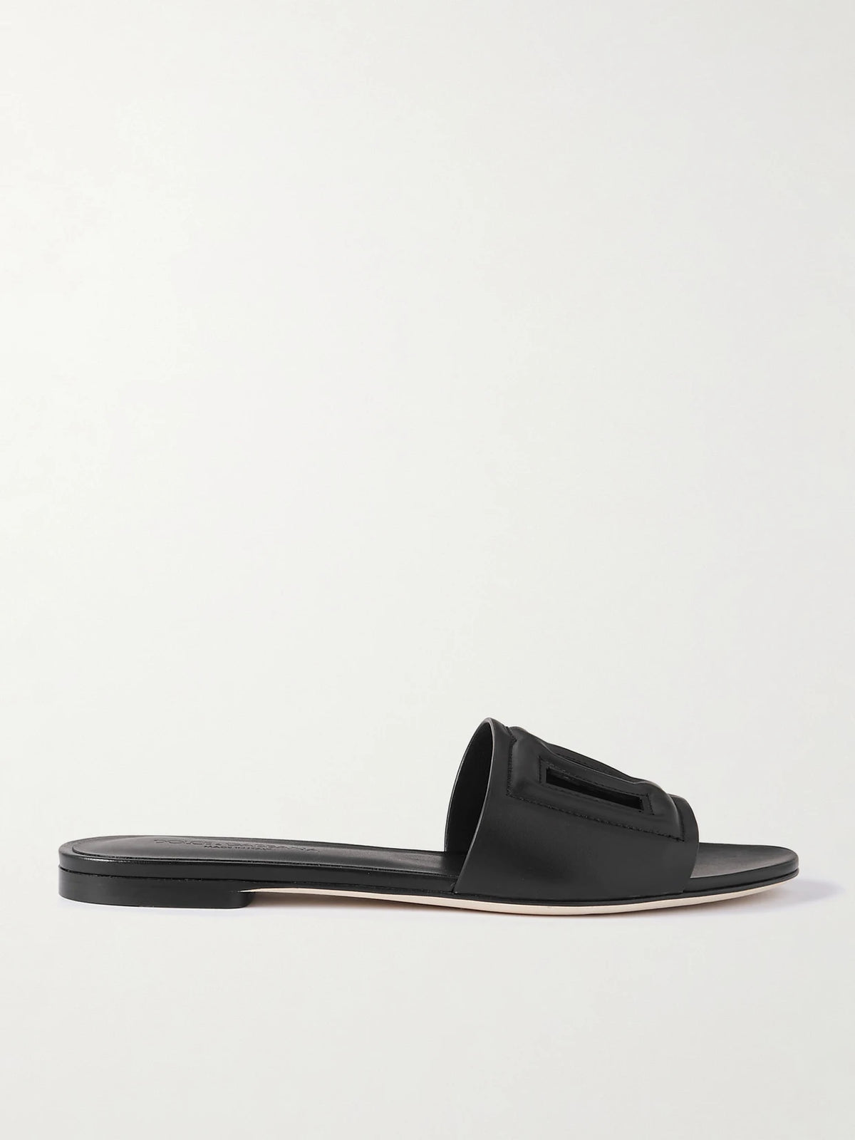 Bianca Logo-embossed Cutout Leather Slides