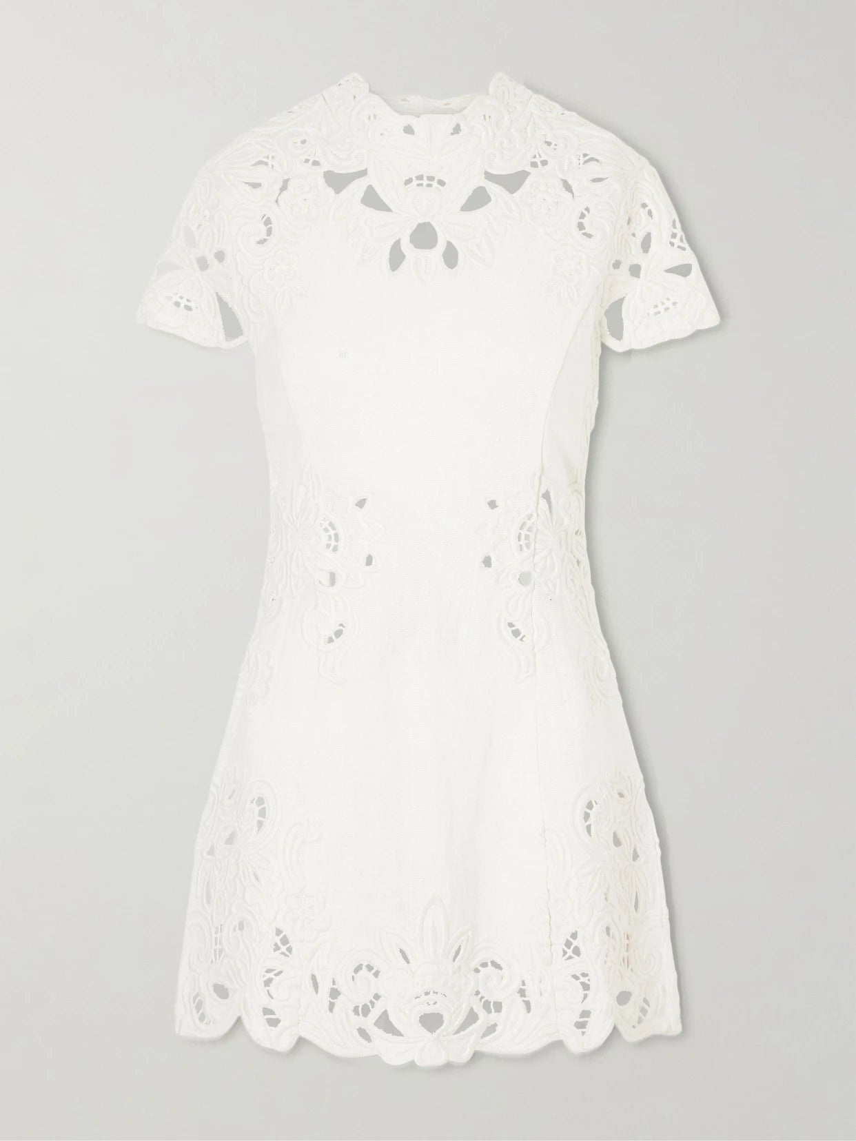 Zafira Guipure-lace Linen Mini Dress