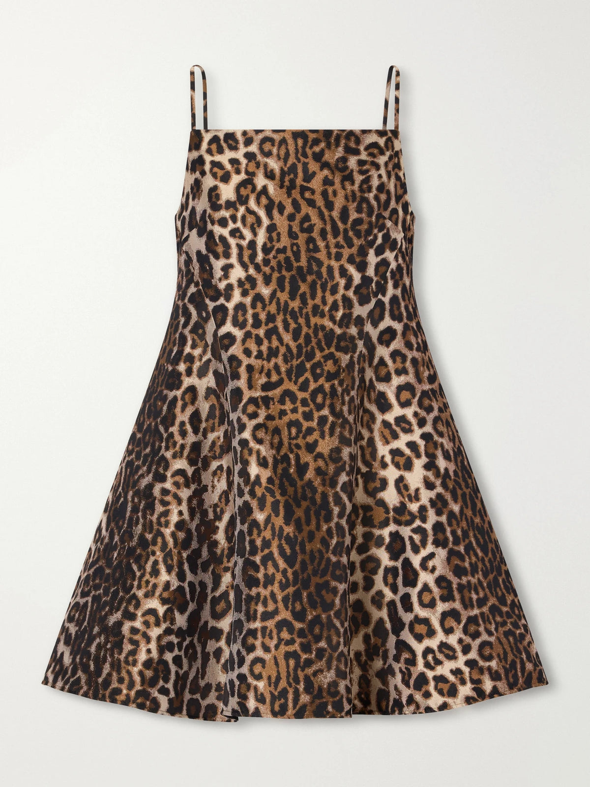 Givenchy Leopard-jacquard Silk-satin Mini Dress