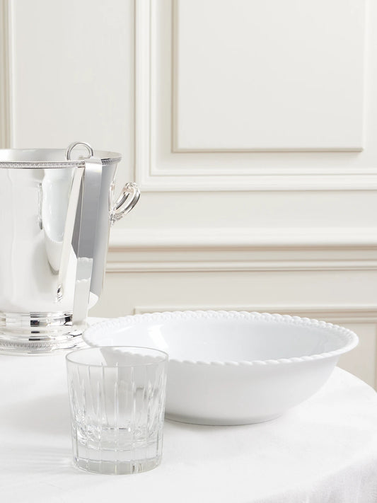 Image of Tableware. Product name - Babylone Porcelain Dish in White colour by brand - Christofle