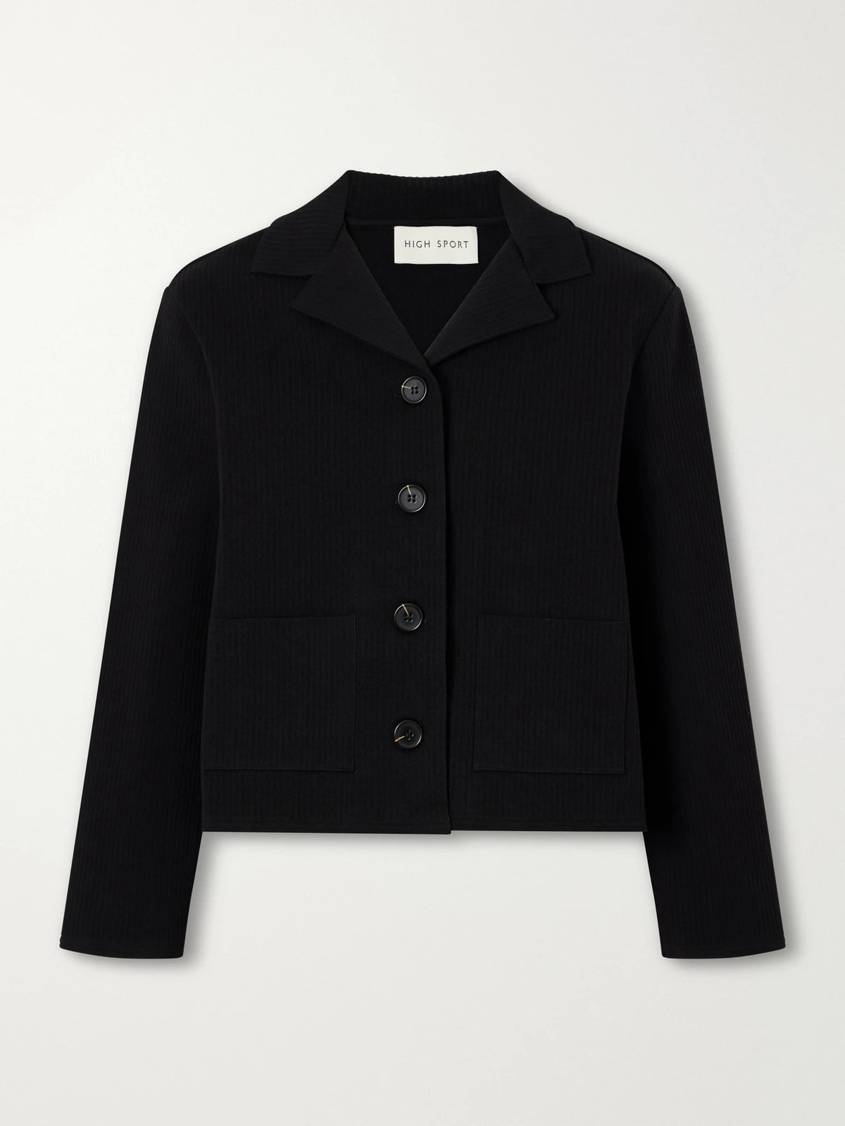 HIGH SPORT Maude Ribbed Cotton-blend Jacket
