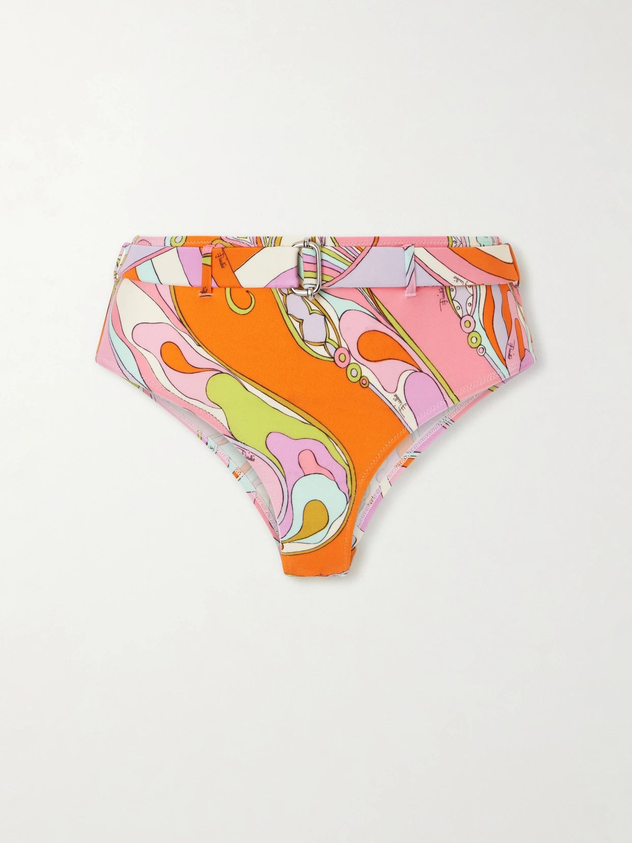 Printed Belted Bikini Briefs