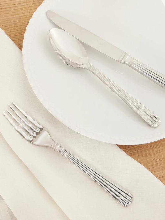 Image of Decor. Product name - Osiris 24-piece Silver-tone Stainless Steel Cutlery Set in Multi colour by brand - Christofle