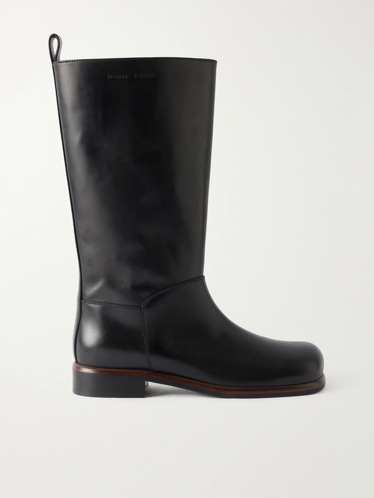 Proenza Schouler Esme Logo-embossed Leather Knee Boots