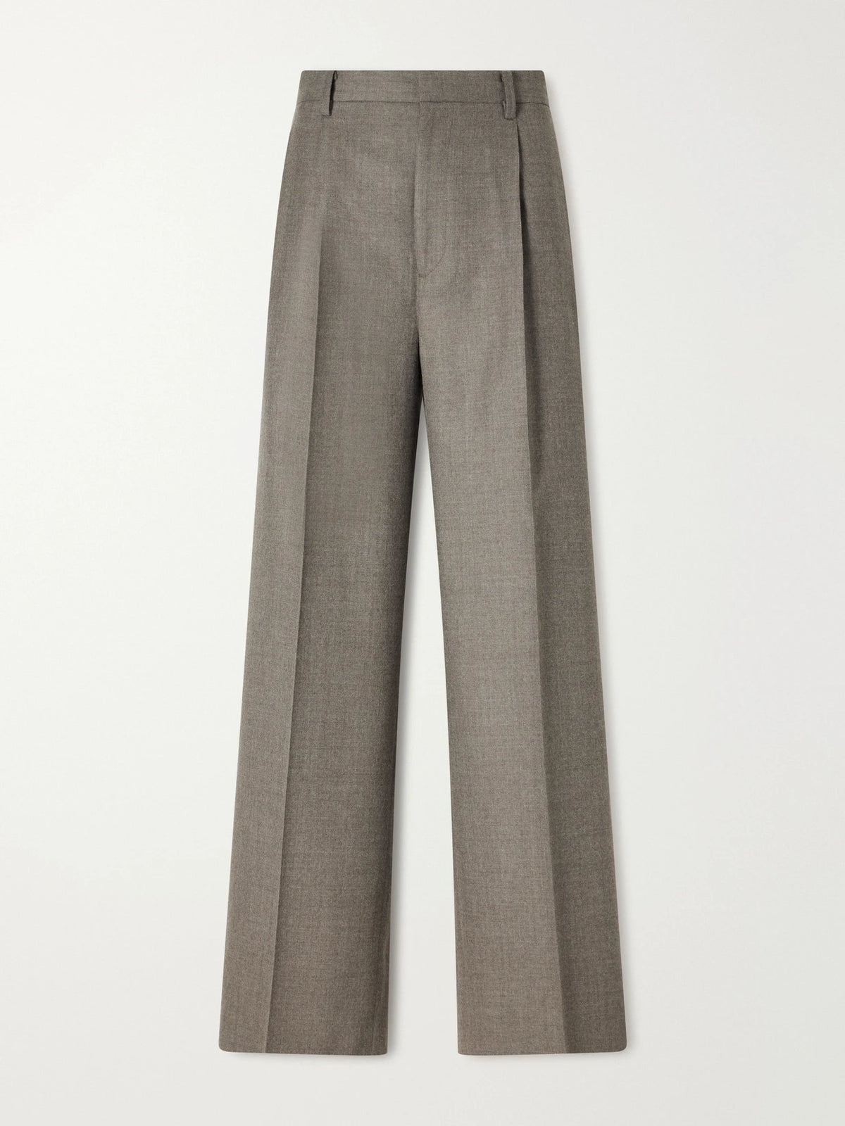 Auralee Pleated Wool Straight-leg Pants