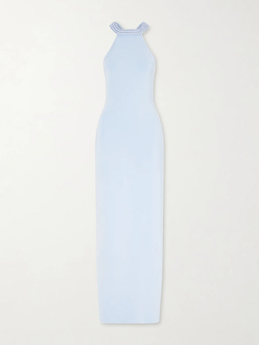 Cassidy Knitted Halterneck Maxi Dress