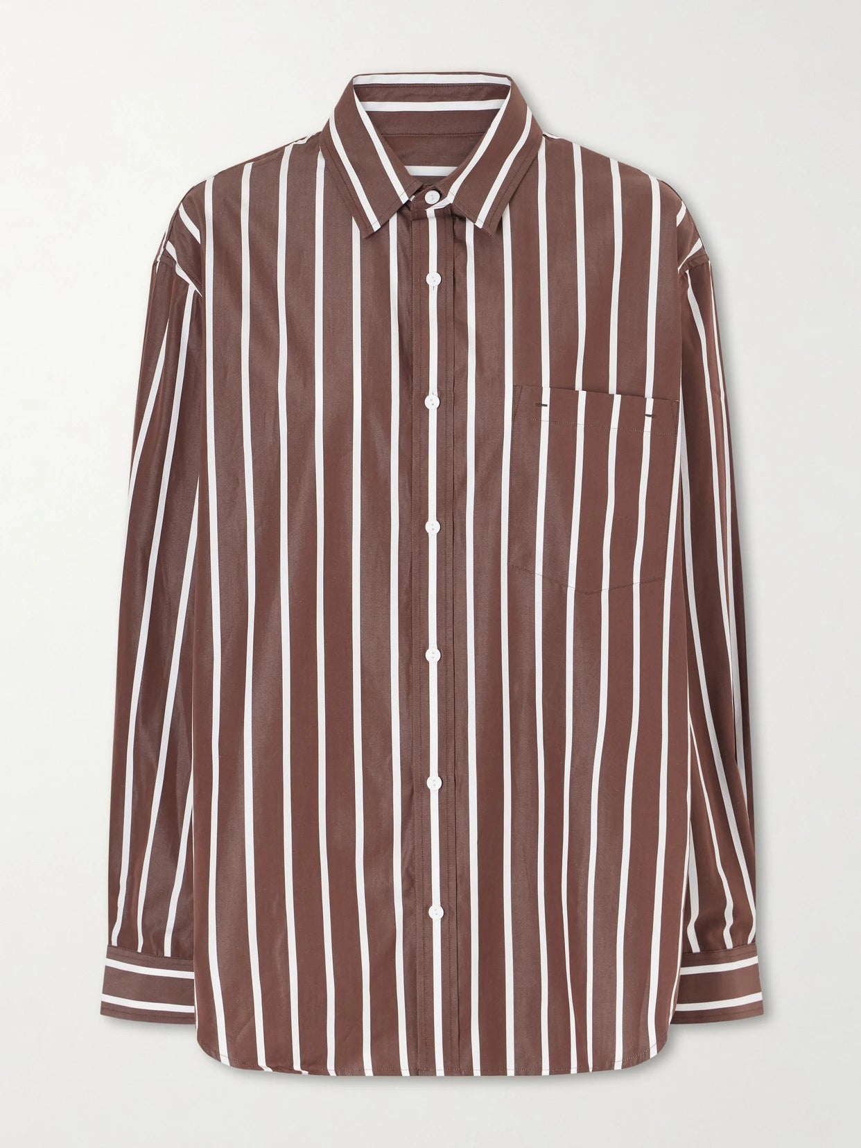 Striped Organic Cotton-poplin Shirt