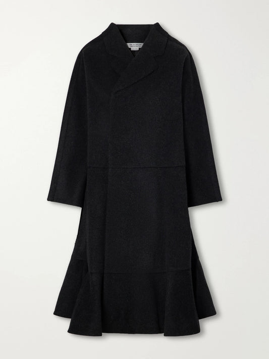 Comme des Garçons Comme des Garçons Paneled Wool And Cashmere-blend Flannel Coat