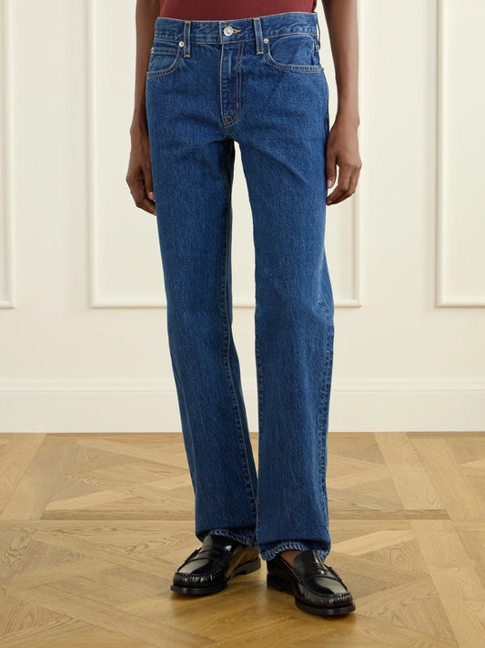 SLVRLAKE Chloe Low-rise Straight-leg Jeans