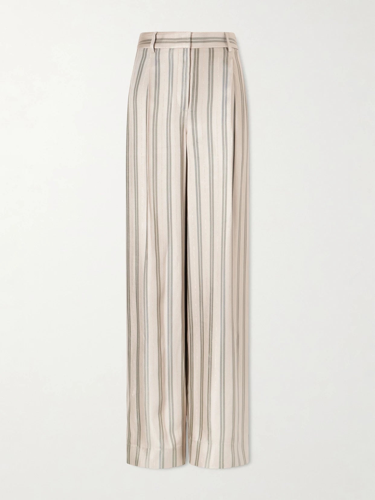 Hudson St Striped Wide-leg Pants