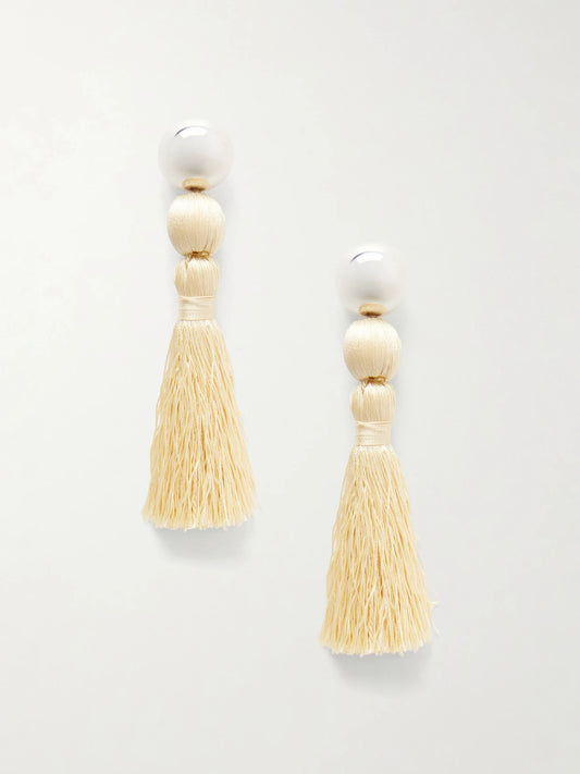 Venetian Tasseled Sterling Silver Earrings