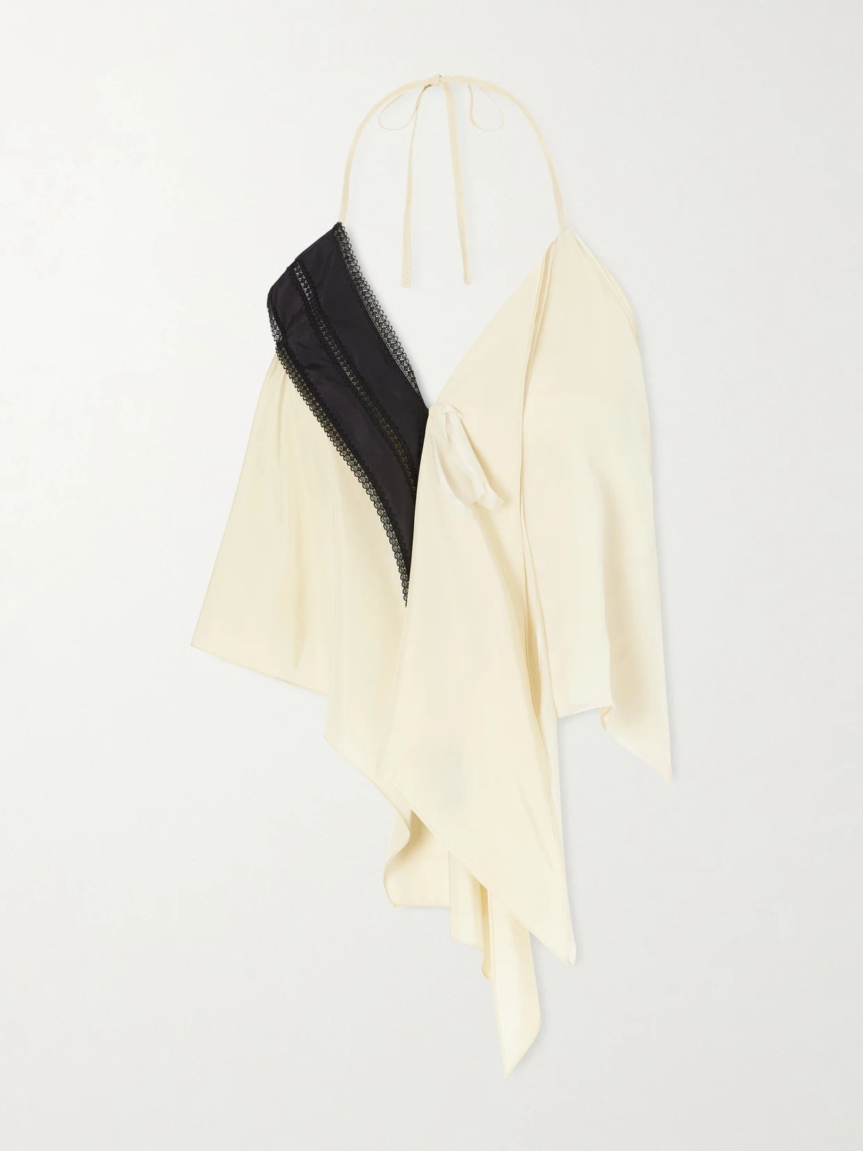 Halter Silk-blend Blouse