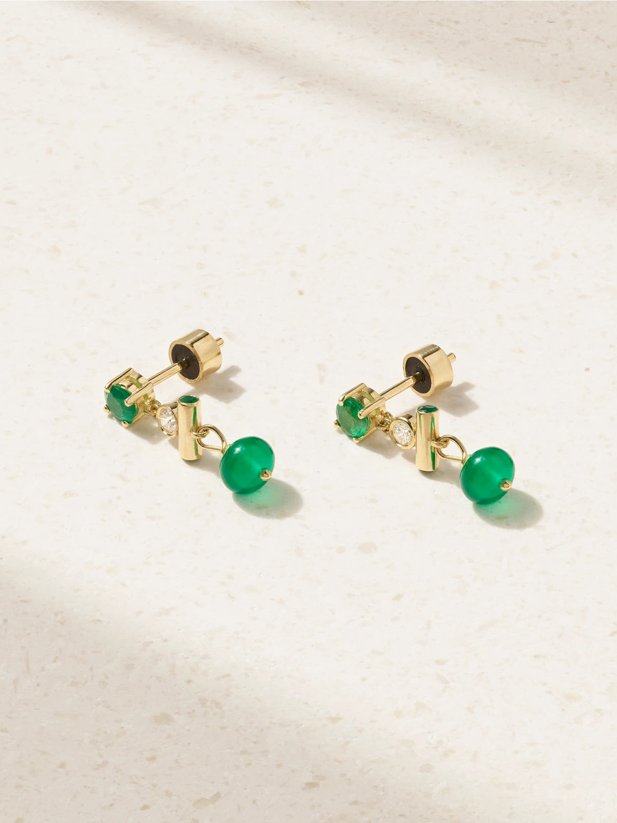 18-karat Gold Multi-stone Earrings