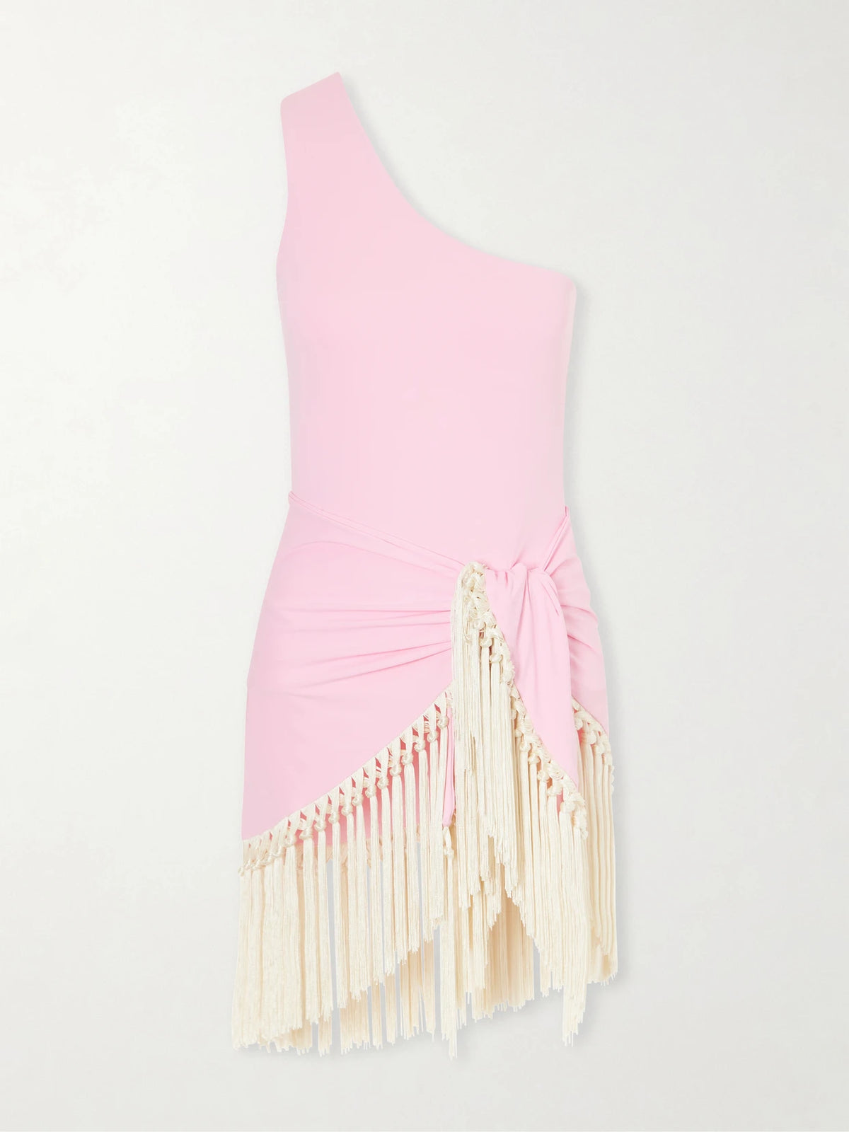 Yacare Swimsuit And Fringed Pareo Set