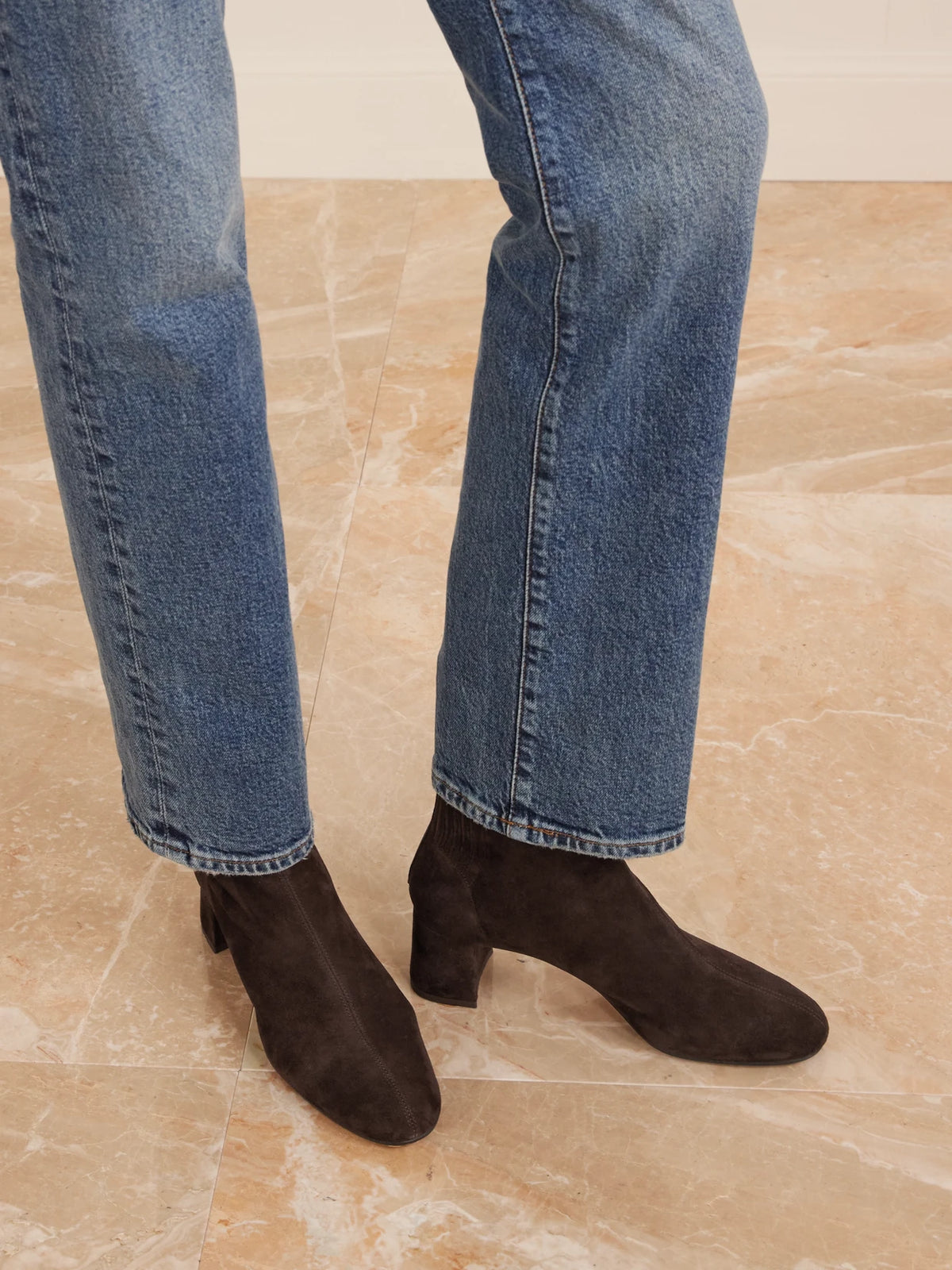 Saint Honoré 50 Suede Ankle Boots