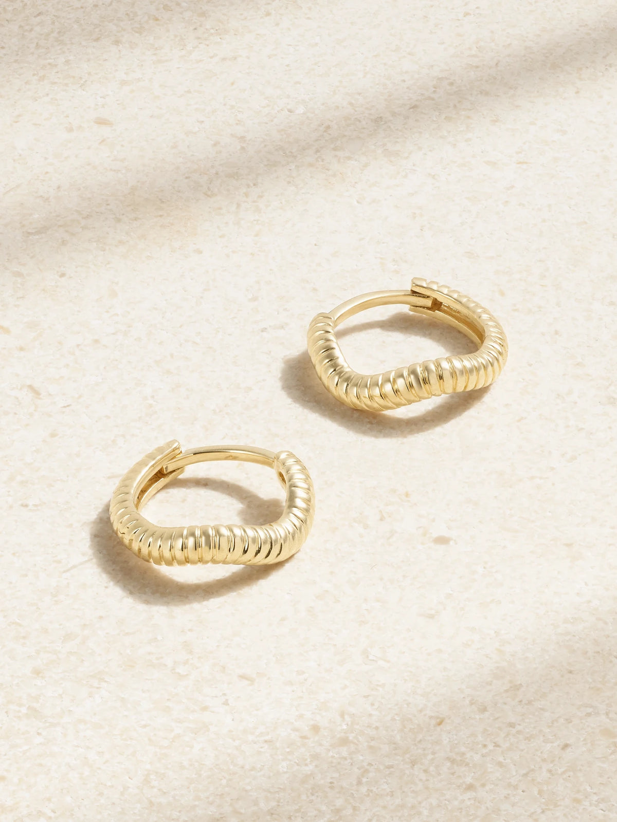 Freddie 14-karat Gold Hoop Earrings