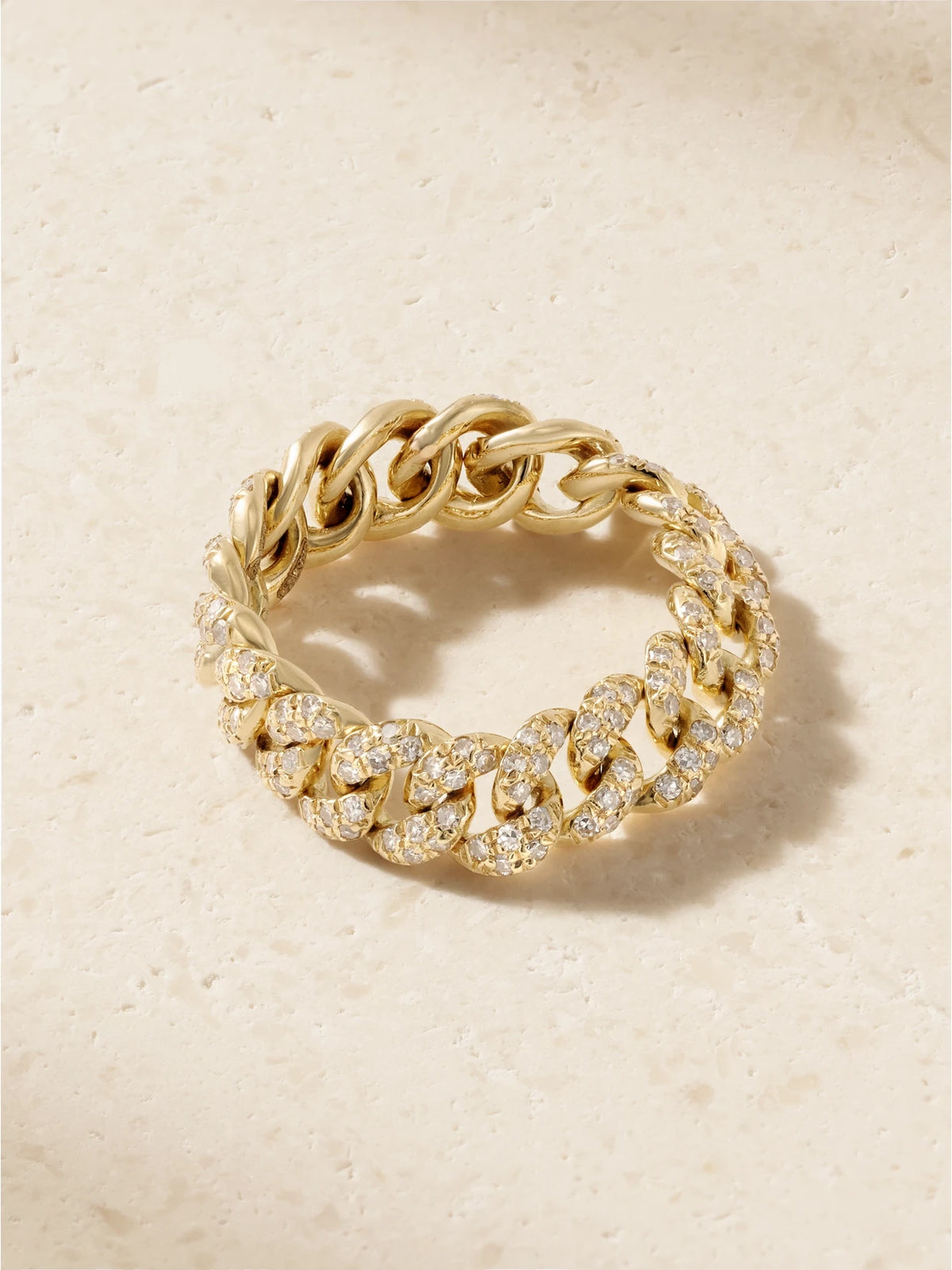SHAY Mini Link 18-karat Gold Diamond Ring