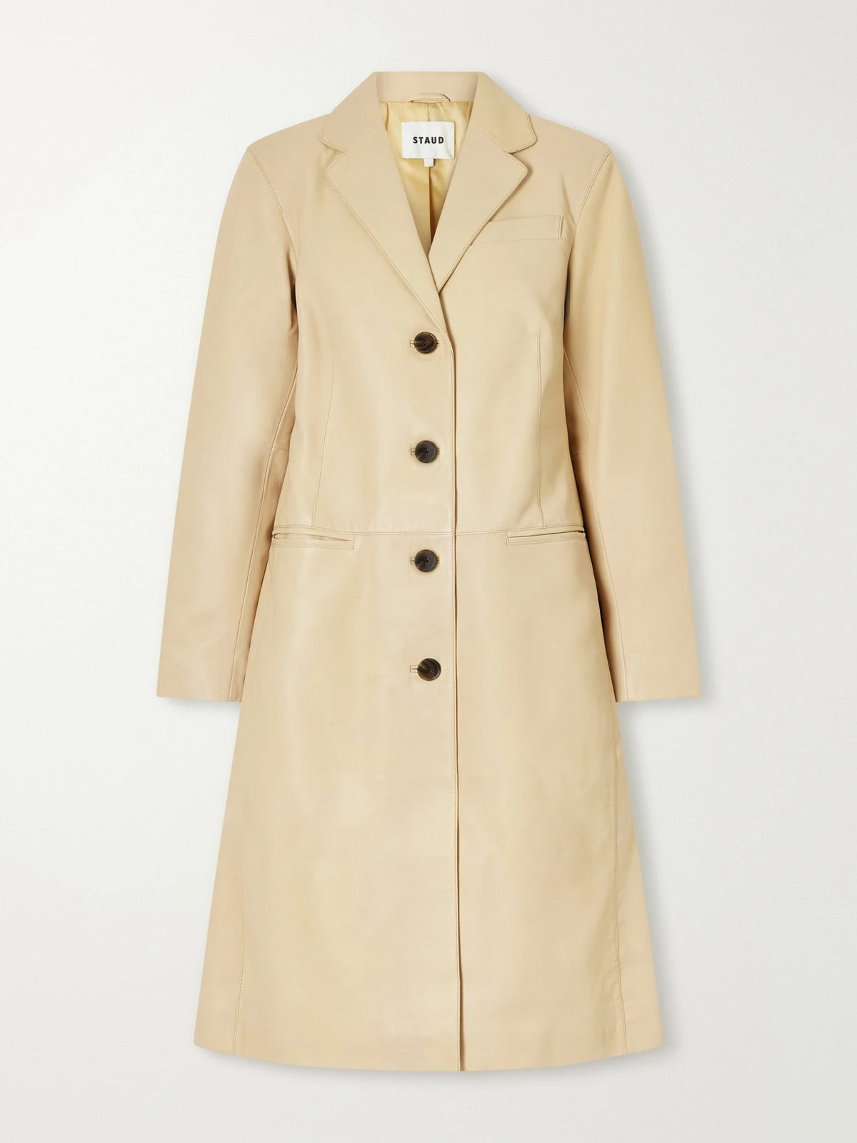 STAUD Wyatt Leather Coat