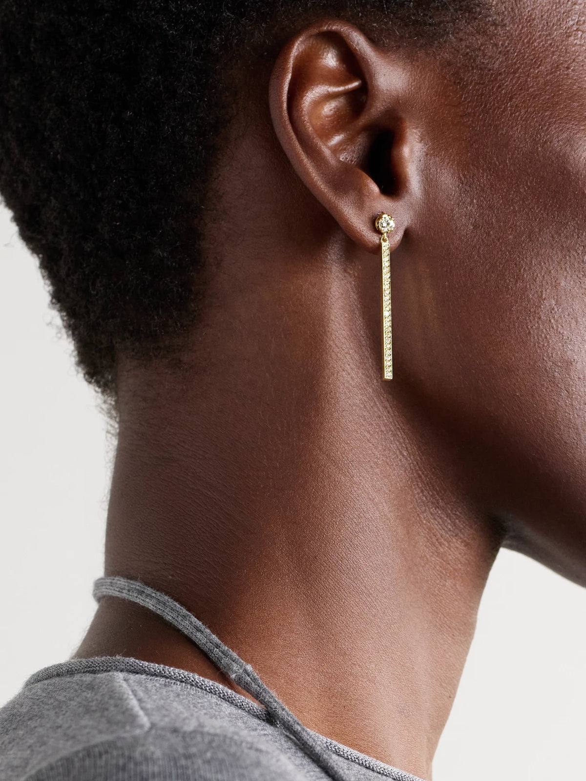 Image of Earrings. Product name - Illusion 18-karat Gold Diamond Earrings in Multi colour by brand - Jennifer Meyer