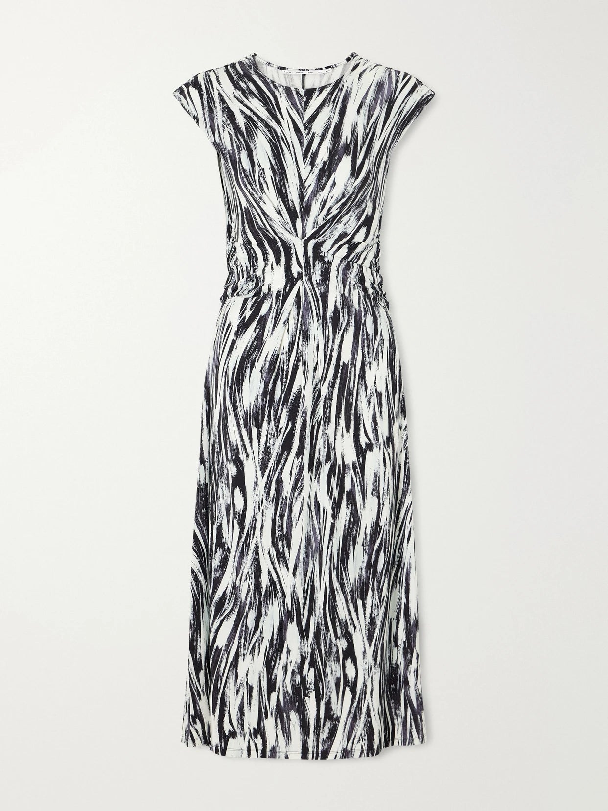 Image of Dresses. Product name - Miranda Printed Stretch-jersey Midi Dress in Multi colour by brand - Proenza Schouler White Label