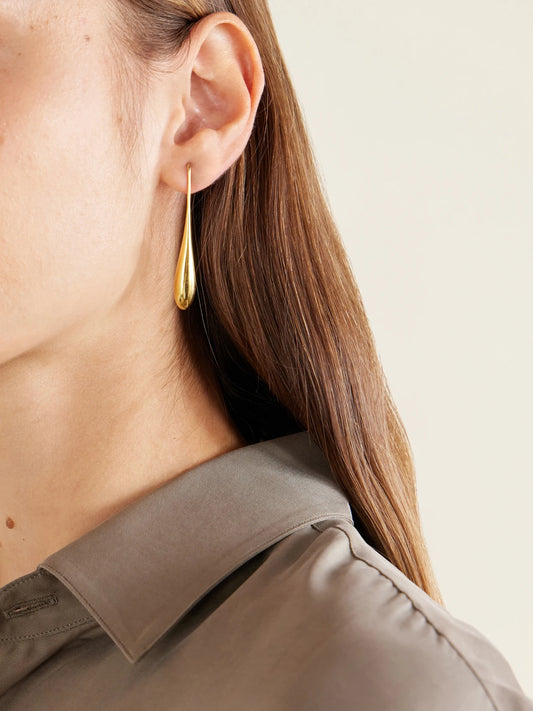 Image of Earrings. Product name - The Evelyn Gold-plated Sterling Silver Earrings in Multi colour by brand - LIÉ STUDIO