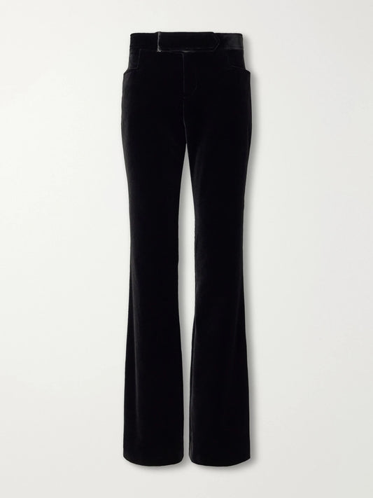 Balmain Velvet Straight-leg Pants