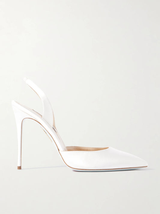 So Nude 105 Satin Slingback Pumps