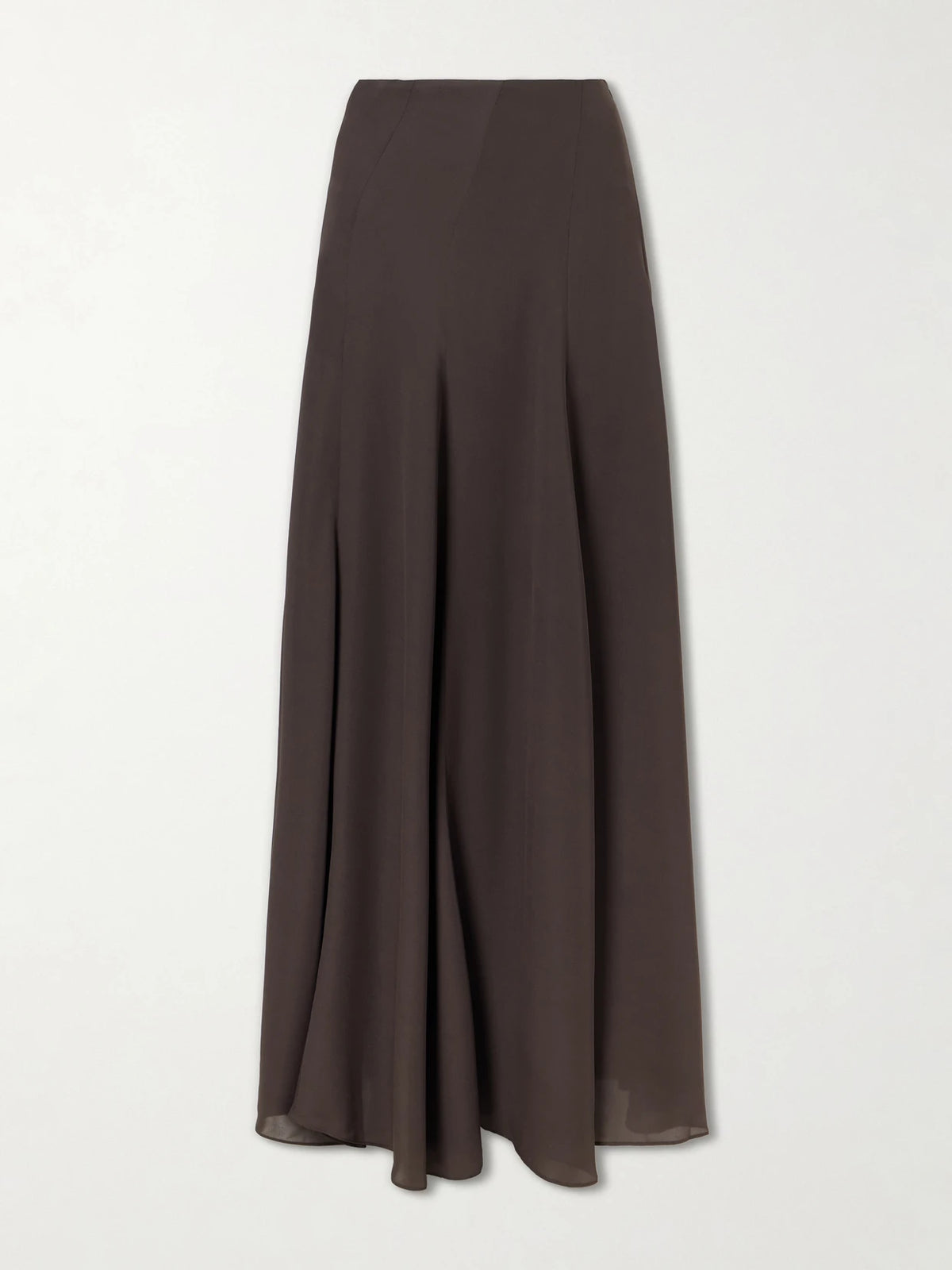 Ruohan Aeris Pleated Silk-crepe Midi Skirt