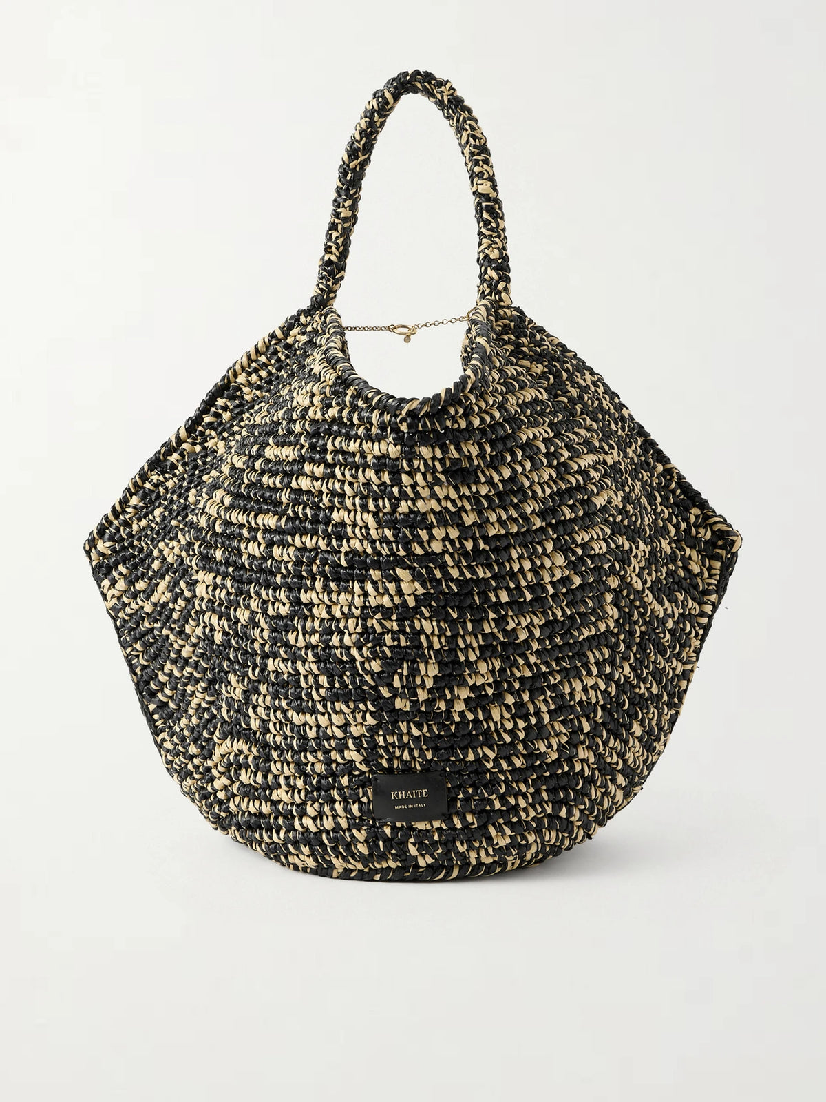 Lotus Medium Two-tone Woven Tote