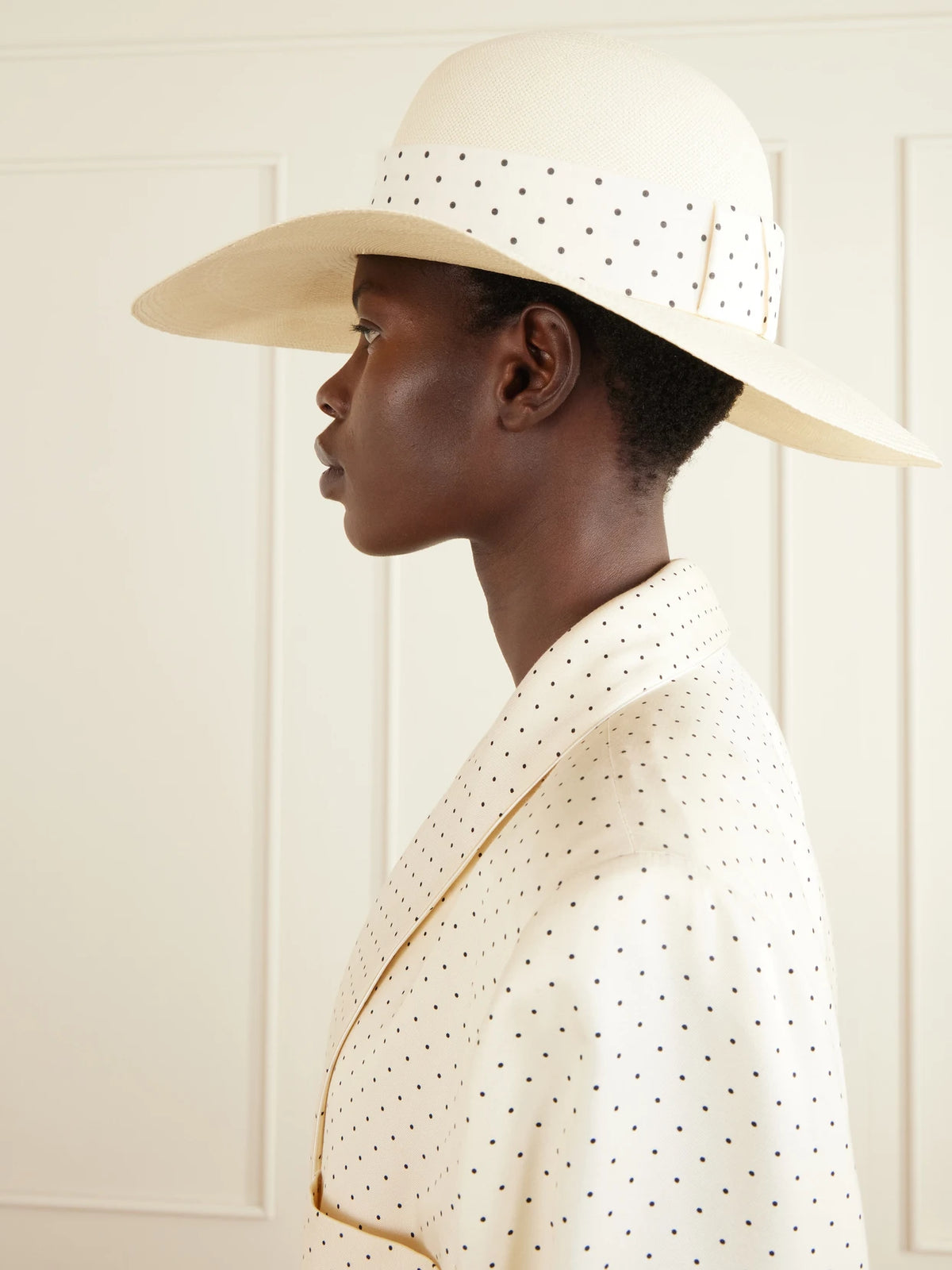 Image of Hats. Product name - Raffia Wide Brim Hat in Neutral colour by brand - TOM FORD
