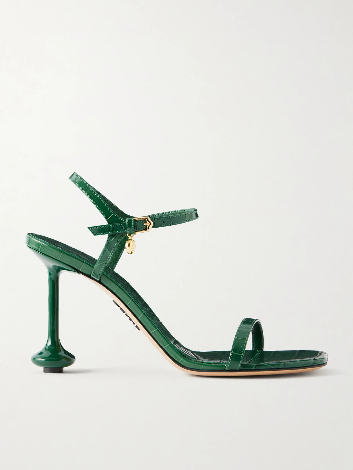Toy 90 Croc-effect Leather Sandals