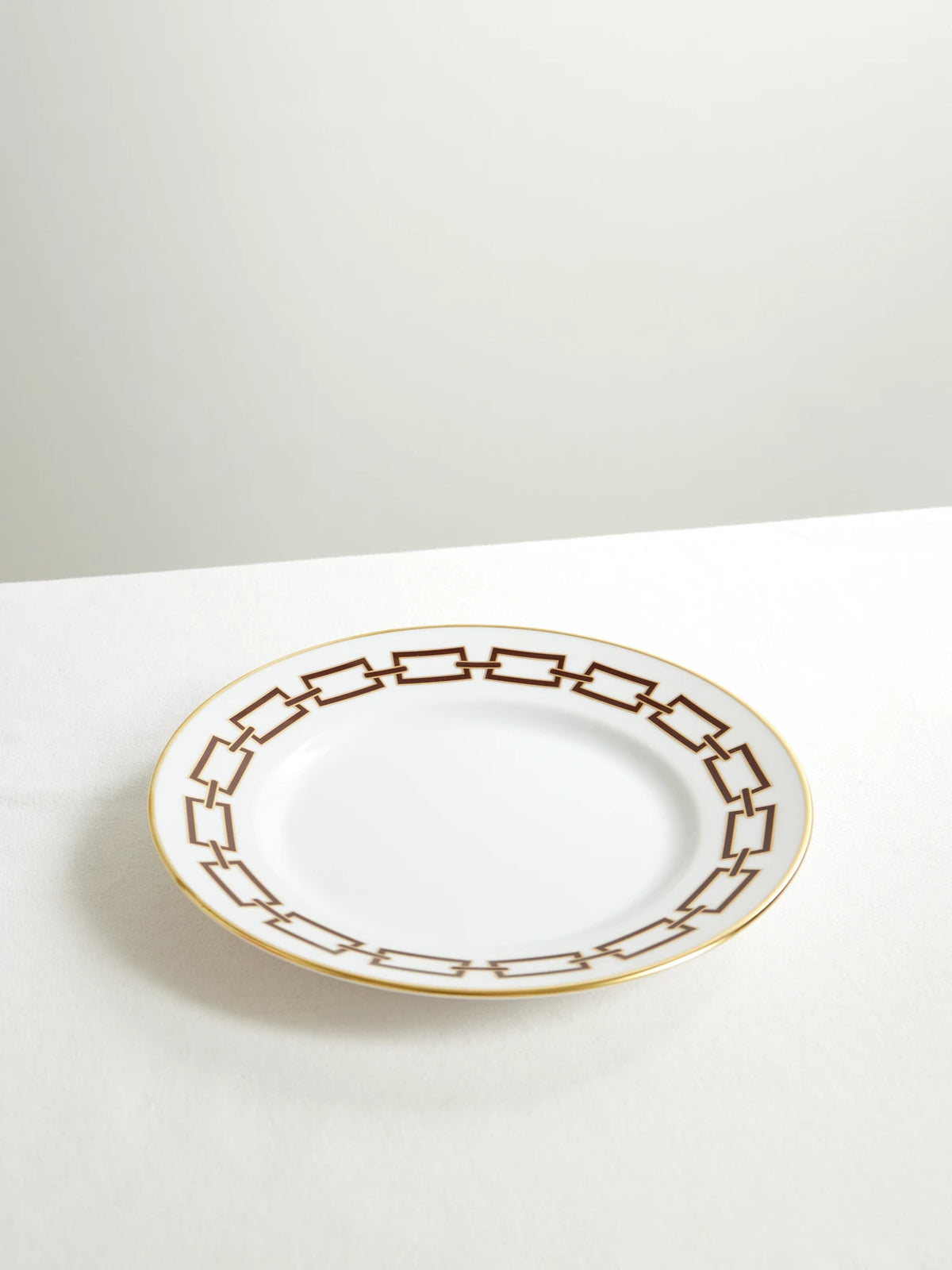 Catene Gold-plated Porcelain Dessert Plate