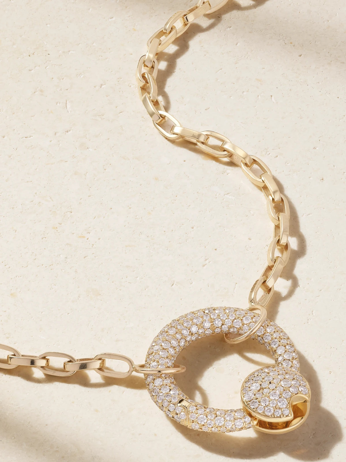 Allstoned 18-karat Gold Diamond Necklace