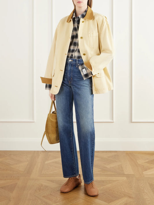Image of Sneakers. Product name - Suede-trimmed Full-grain Leather Sneakers in Tan colour by brand - Tod's