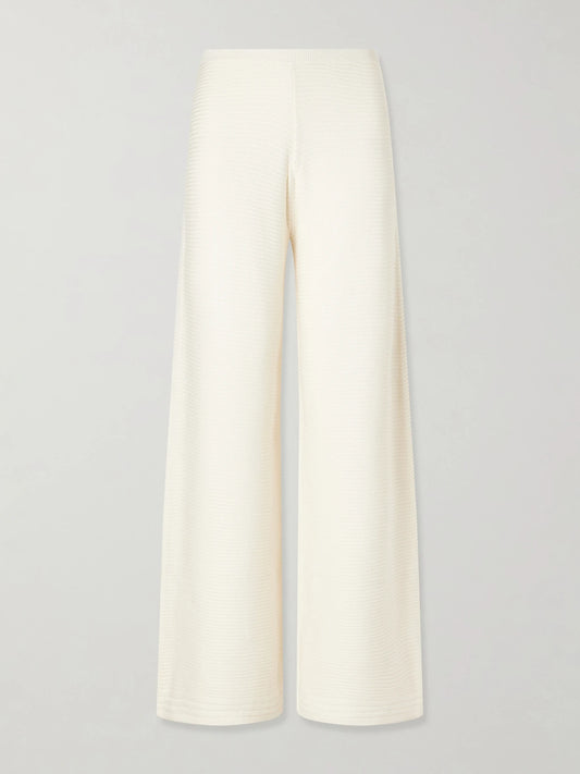 Babs Crocheted Cotton-blend Wide-leg Pants