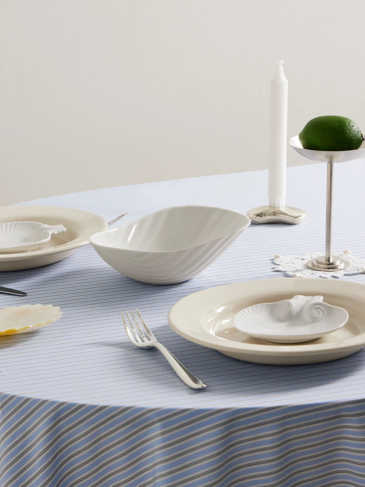 Image of Tableware. Product name - Small Set Of Two Porcelain Bowls in Off-white colour by brand - Gohar World
