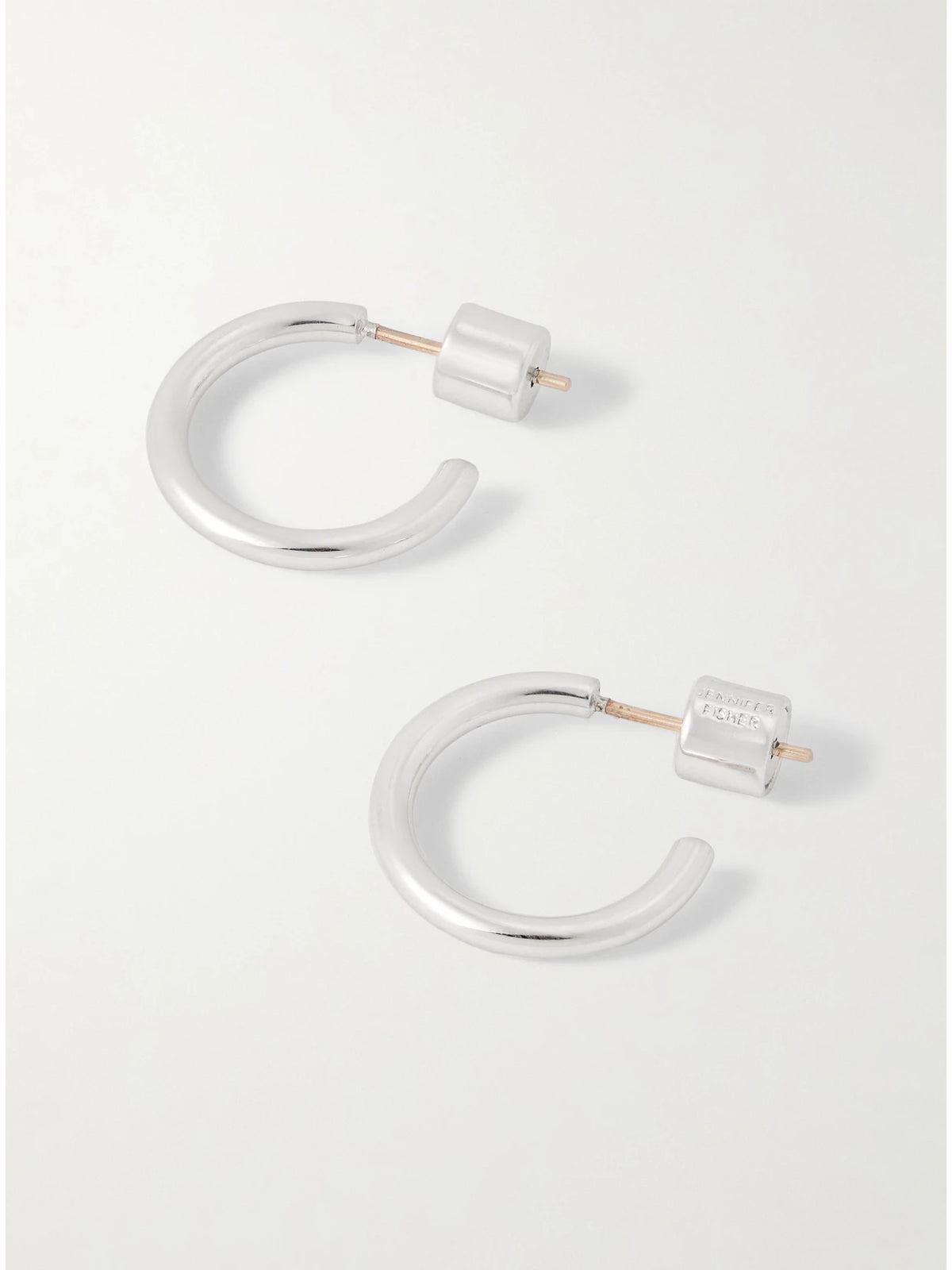 Thread Huggies Silver-plated Hoop Earrings