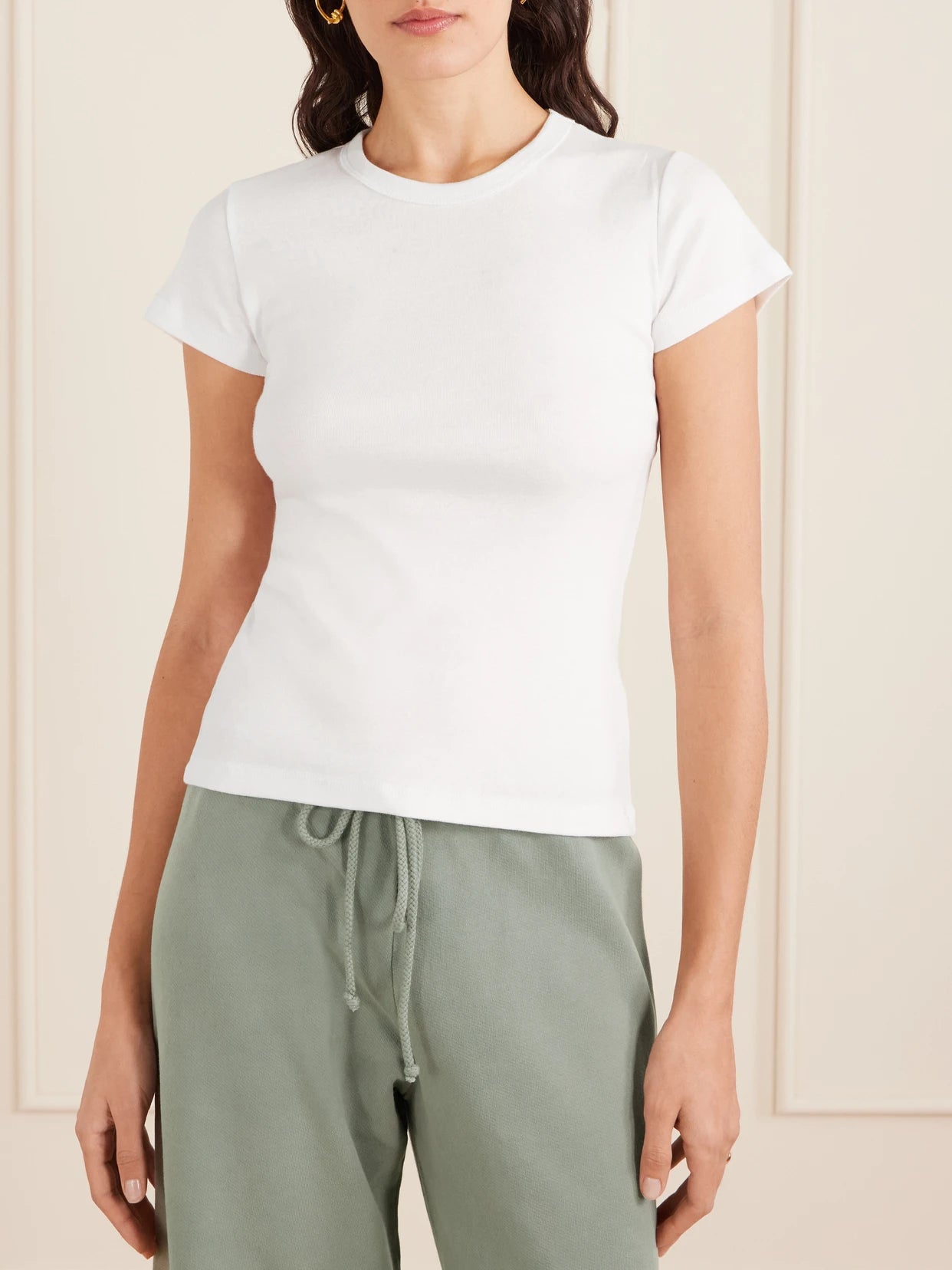 Nando Ribbed Cotton-jersey T-shirt