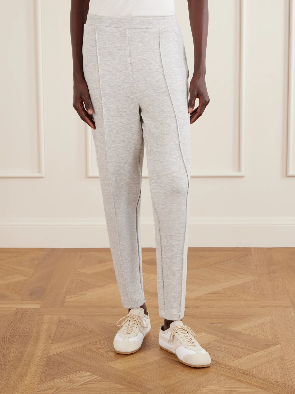 Slim Pintuck Stretch-jersey Track Pants