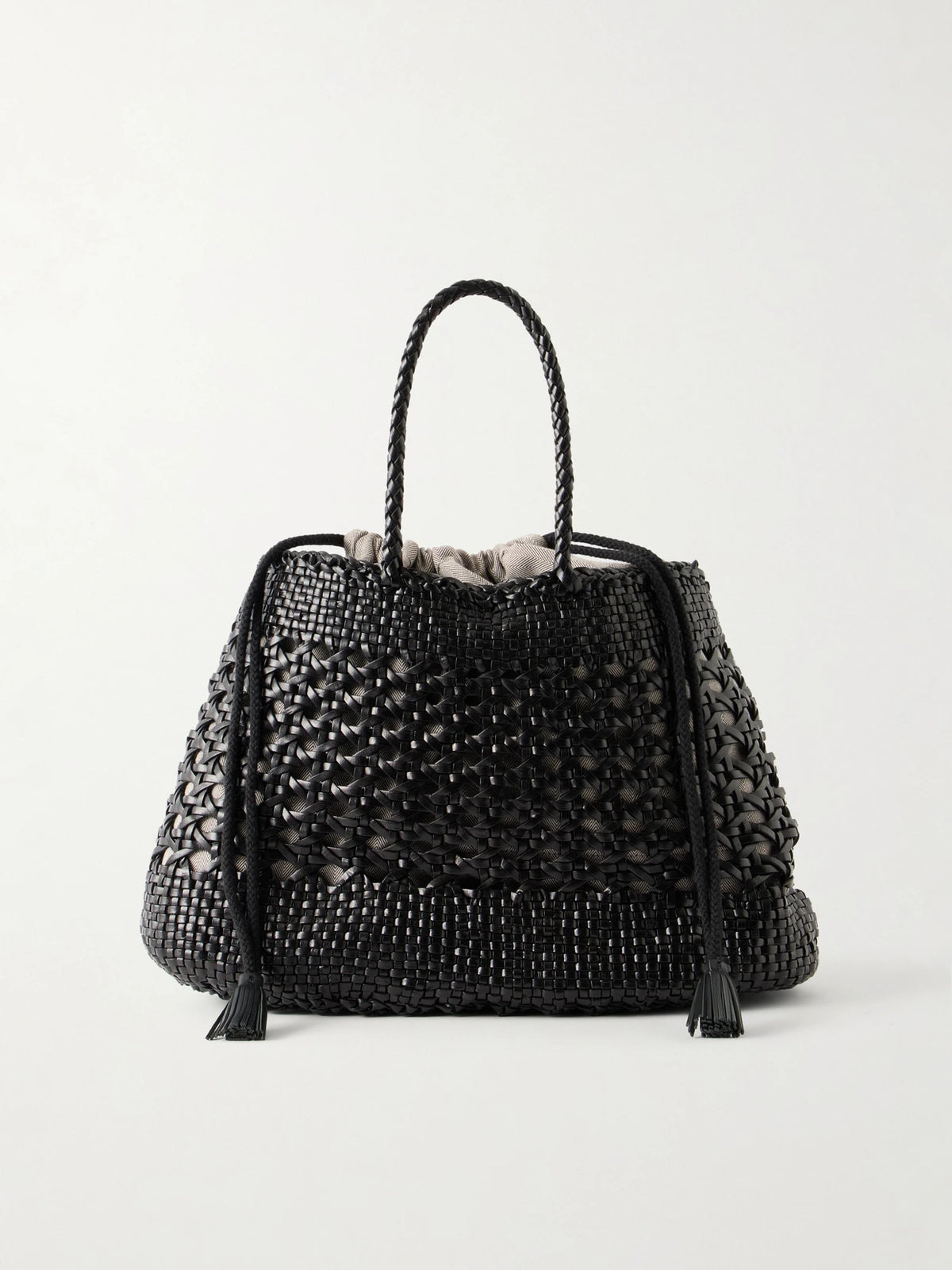 Santa Cano Woven Leather Tote Bag