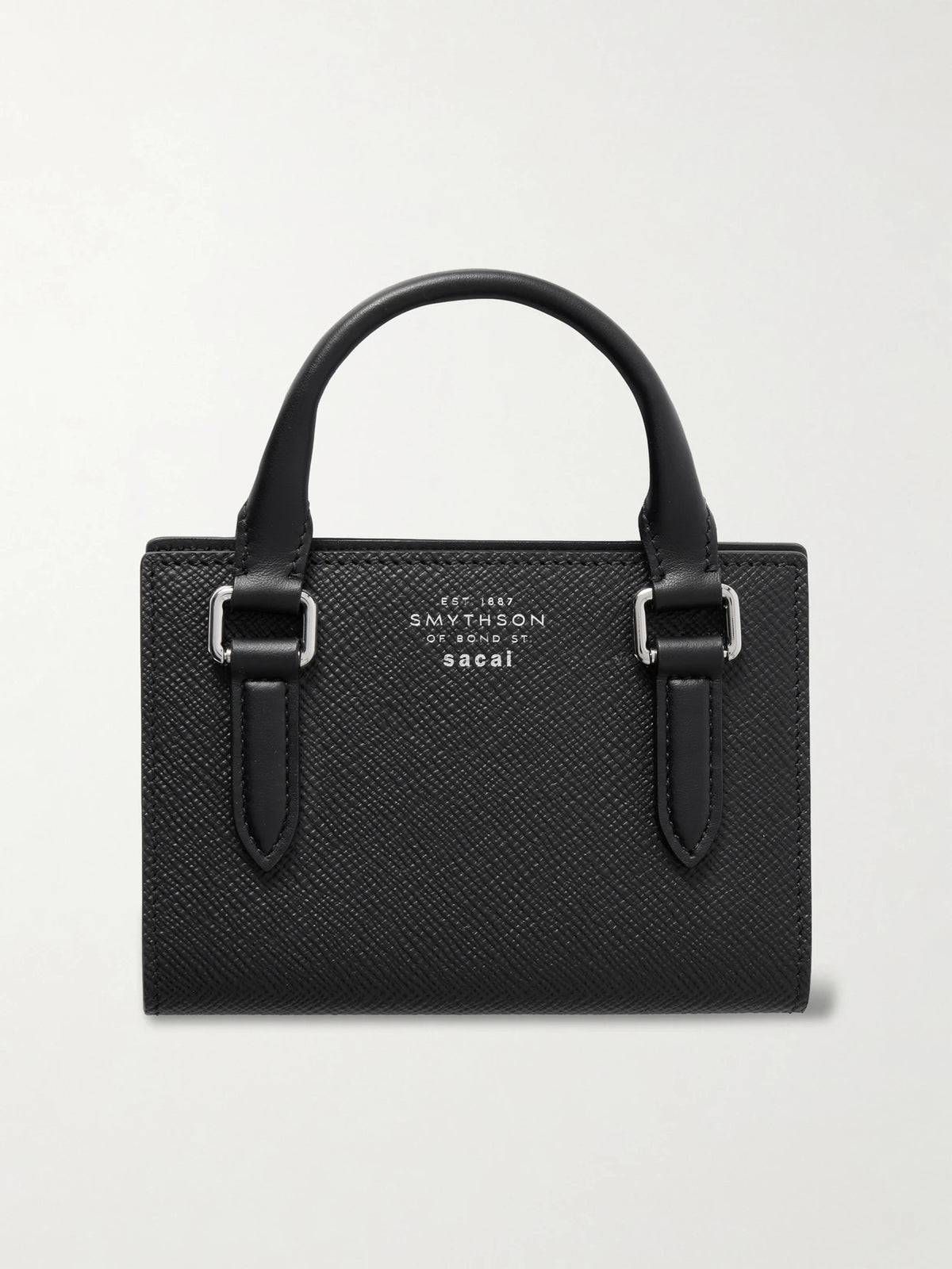 + Sacai Textured-leather Passport Holder