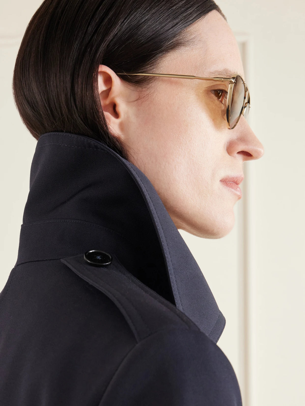 + Jil Sander Aviator-style Gold-tone Titanium Sunglasses