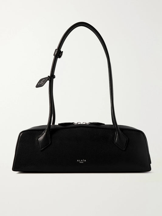Le Teckel Textured-leather Shoulder Bag
