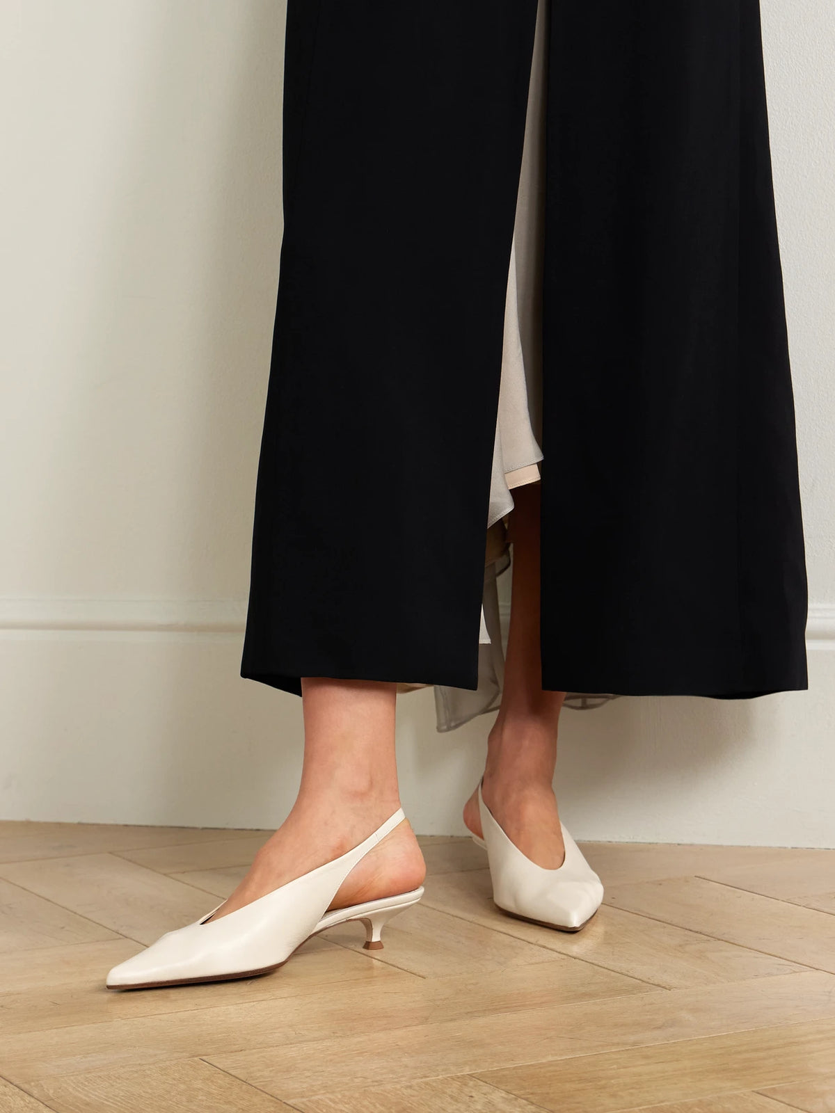 Camila Leather Slingback Pumps