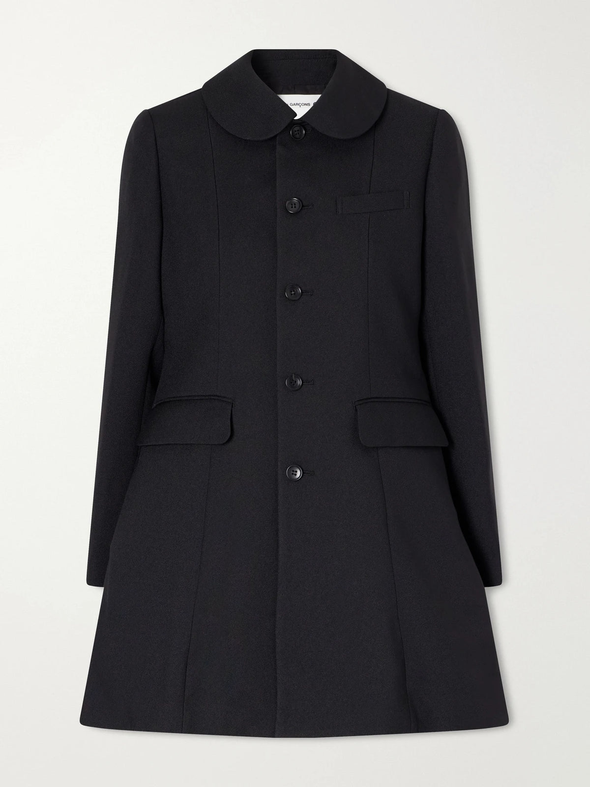 Comme des Garçons GIRL Tulle-trimmed Gabardine Coat